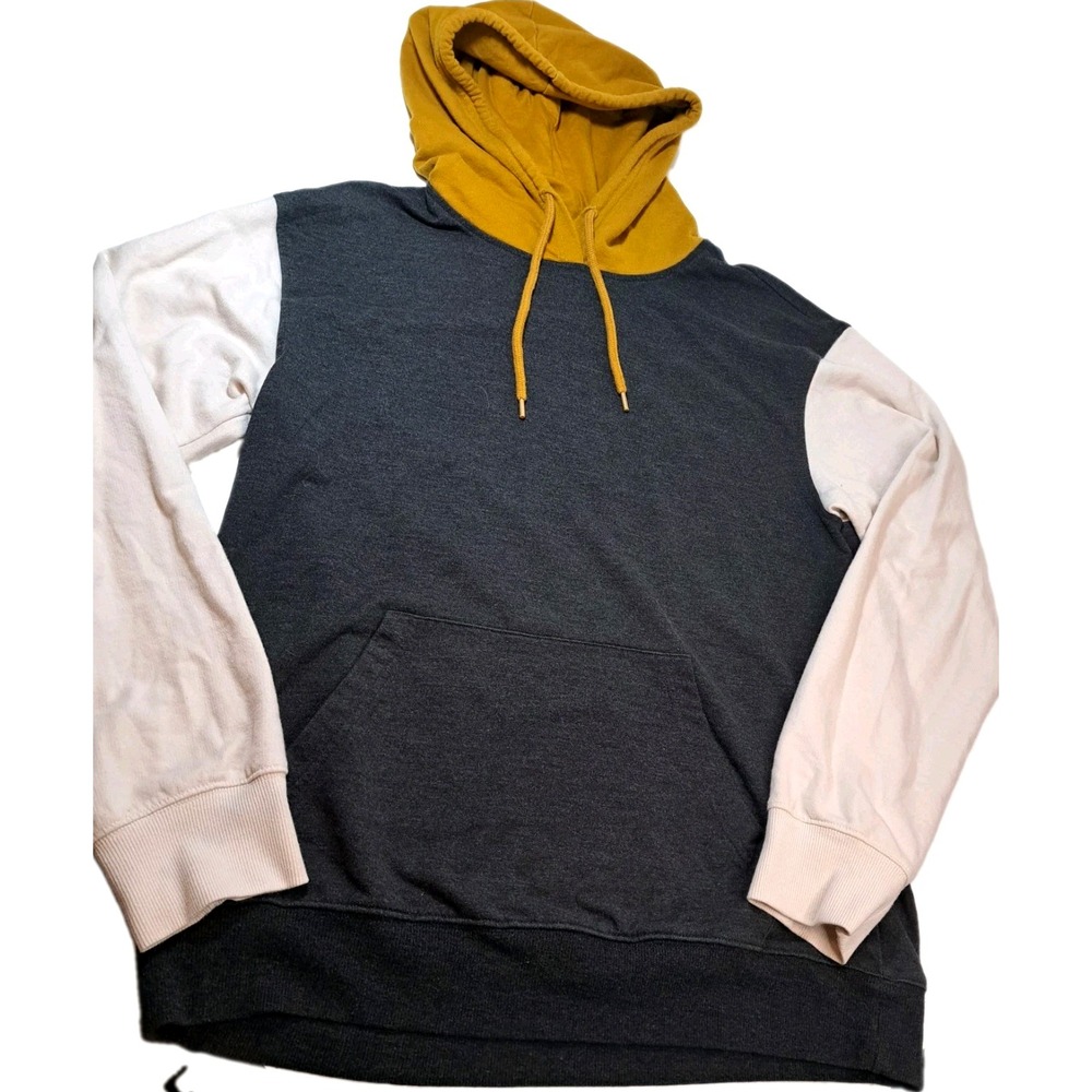 Original Use Colorblock Pullover Hoodie Mens M Baggy Y2K Retro Casual